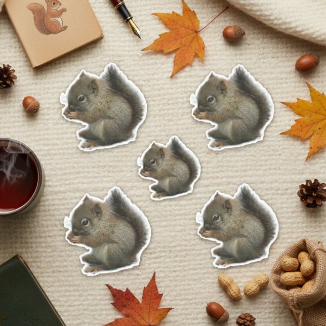 Squirrel Kitten Stickers (Squirrel Kitten Stickers)