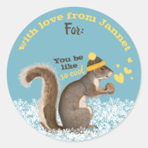 Squirrel knitting crochet Christmas personalised