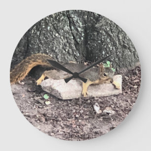 Squirrel Large Clock