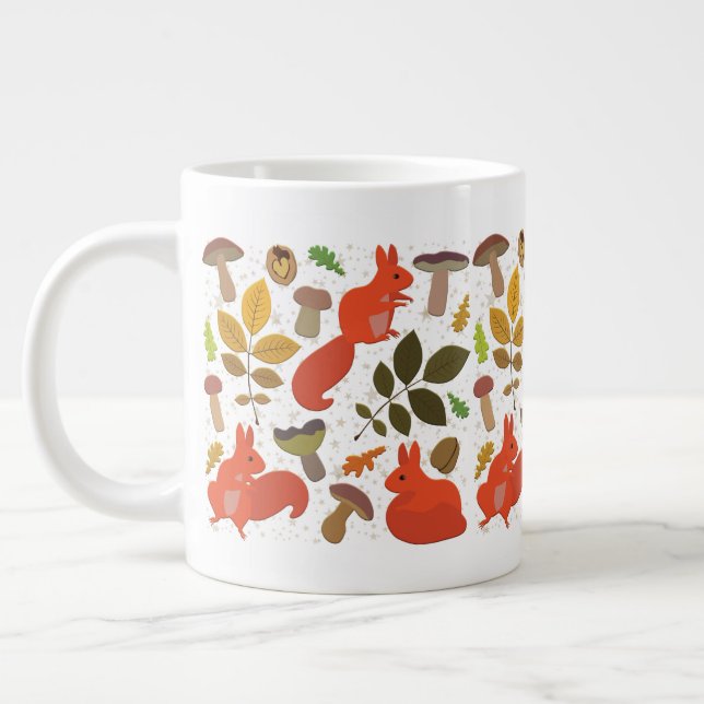 Squirrel Large Coffee Mug (Left)