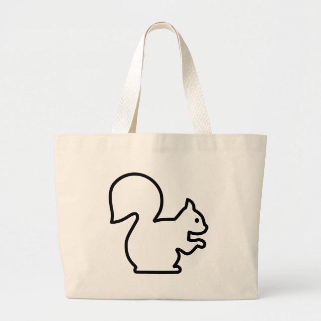 Squirrel Large Tote Bag (Front)