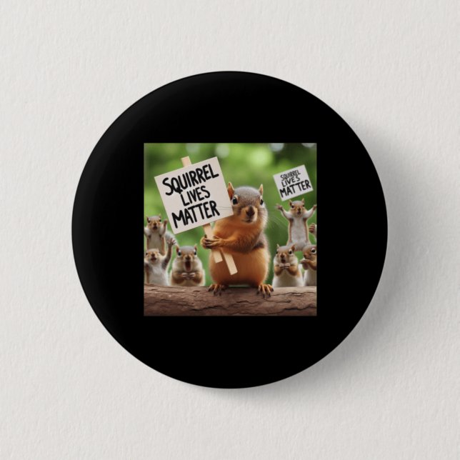 Squirrel Lives Sticker  6 Cm Round Badge (Front)
