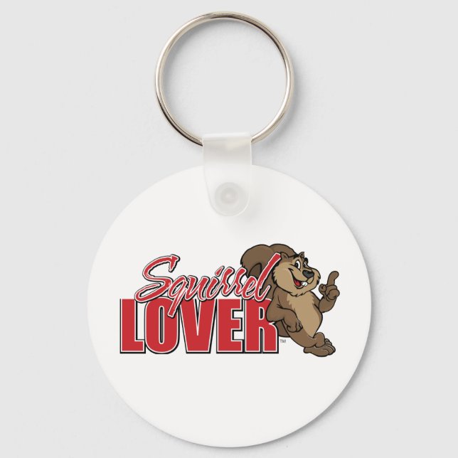 Squirrel Lover Keychain (Front)