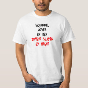 Squirrel Lover Zombie Slayer Joke T-Shirt