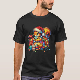 Squirrel Lovers Christmas Lights Squirrel Wearing T-Shirt