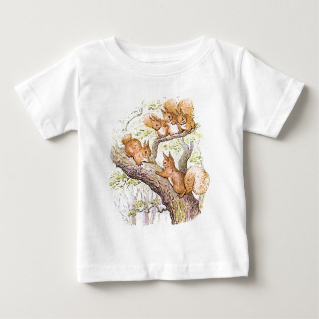 Squirrel Meeting Baby T-Shirt (Front)