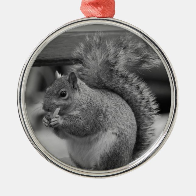 Squirrel Metal Tree Decoration (Front)