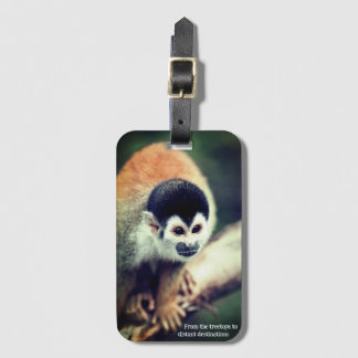 Squirrel Monkey In Tree Luggage Tag