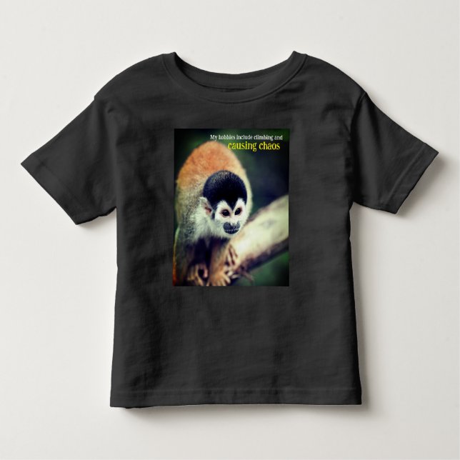 Squirrel monkey in tree toddler T-Shirt (Front)
