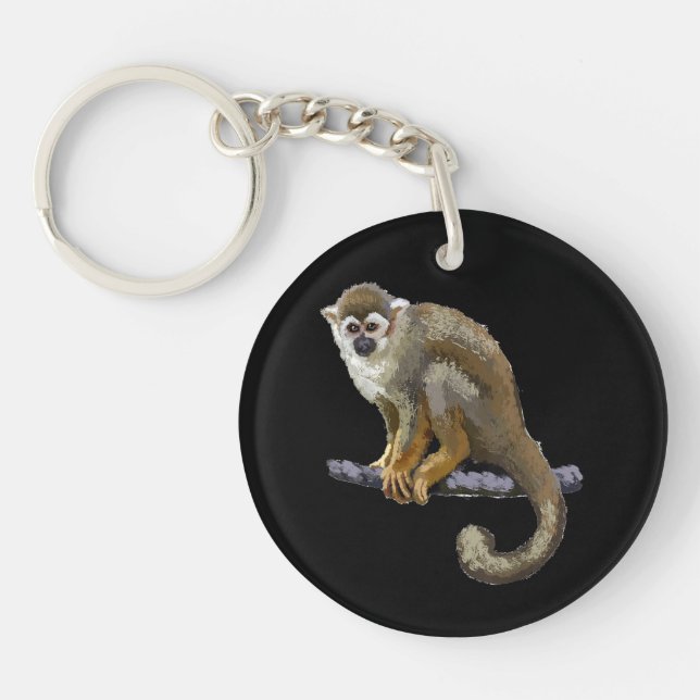Squirrel Monkey Key Ring (Front)