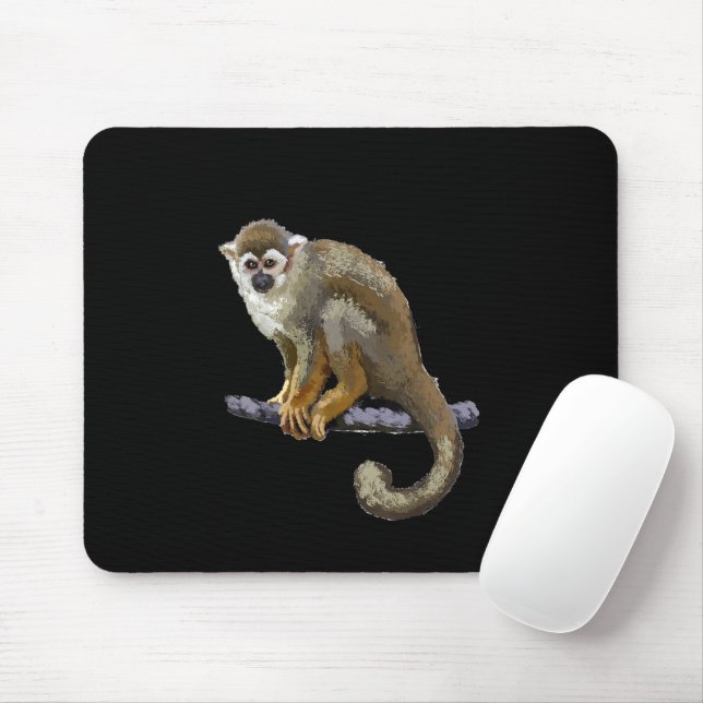 Squirrel Monkey Mouse Pad (With Mouse)