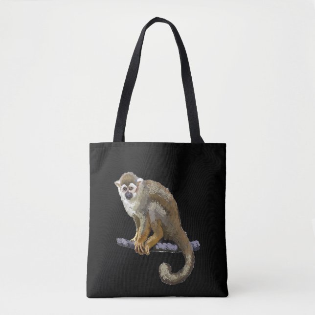 Squirrel Monkey Tote Bag (Front)