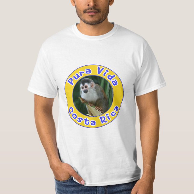 Squirrel Monkey Vida, Costa Rica T-Shirt (Front)