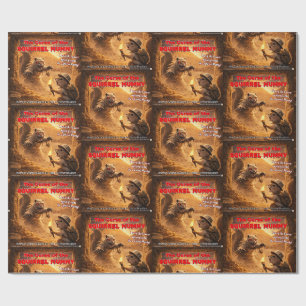 Squirrel Mummy Curse Movie Parody Wrapping Paper