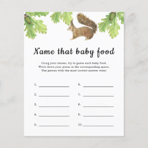 Squirrel - Name that baby Food shower game