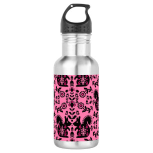 Squirrel Nordic Scandinavian Folk Art 532 Ml Water Bottle