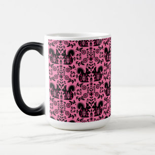 Squirrel Nordic Scandinavian Folk Art     Latte Mu Magic Mug