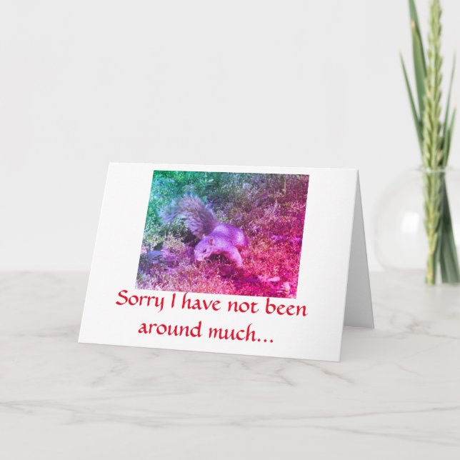 Squirrel note card (Front)