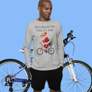 Squirrel on a bicycle Christmas gift for cyclist T-Shirt