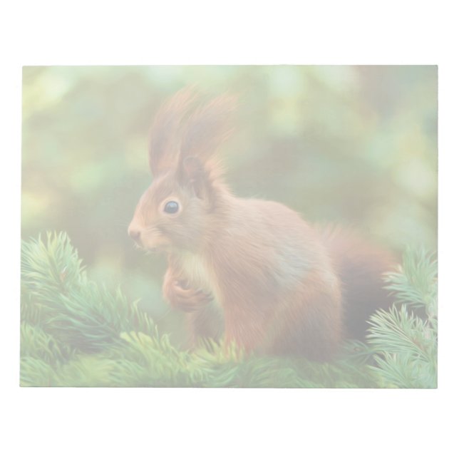 Squirrel on a tree notepad (Front)