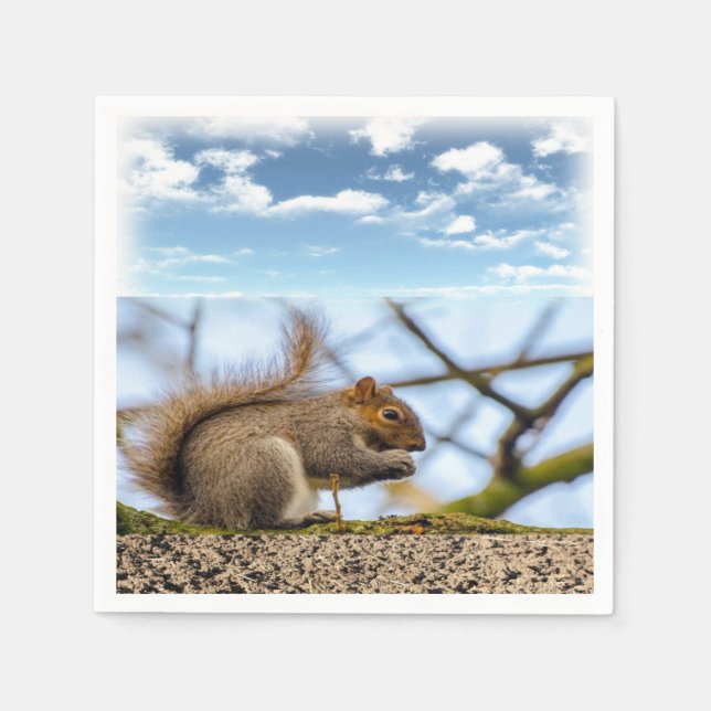 Squirrel Paper Napkins (Front)