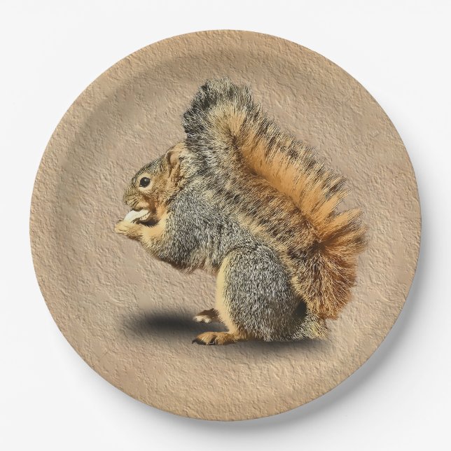 SQUIRREL PAPER PLATE (Front)