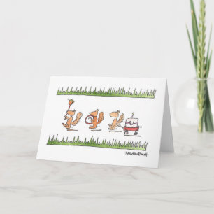 Squirrel Parade Card