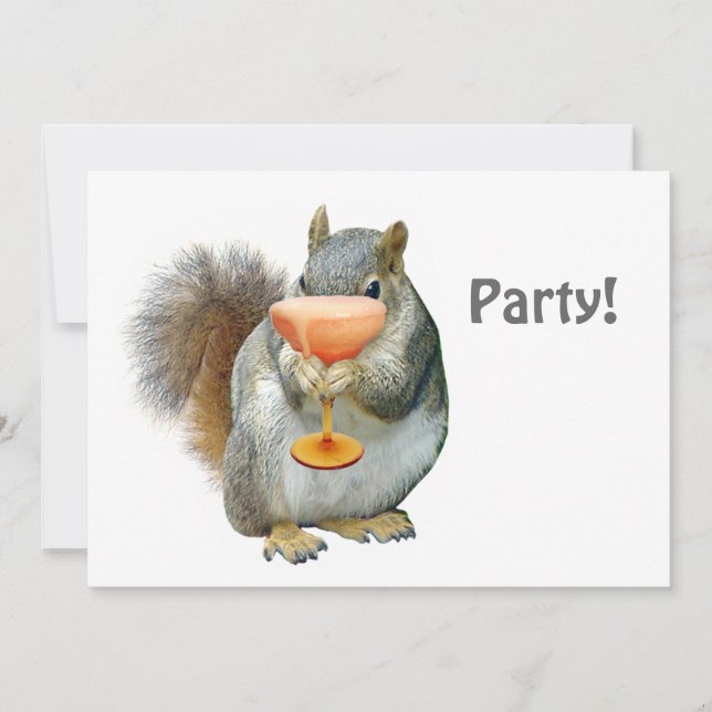 Squirrel Party Invitation (Front)