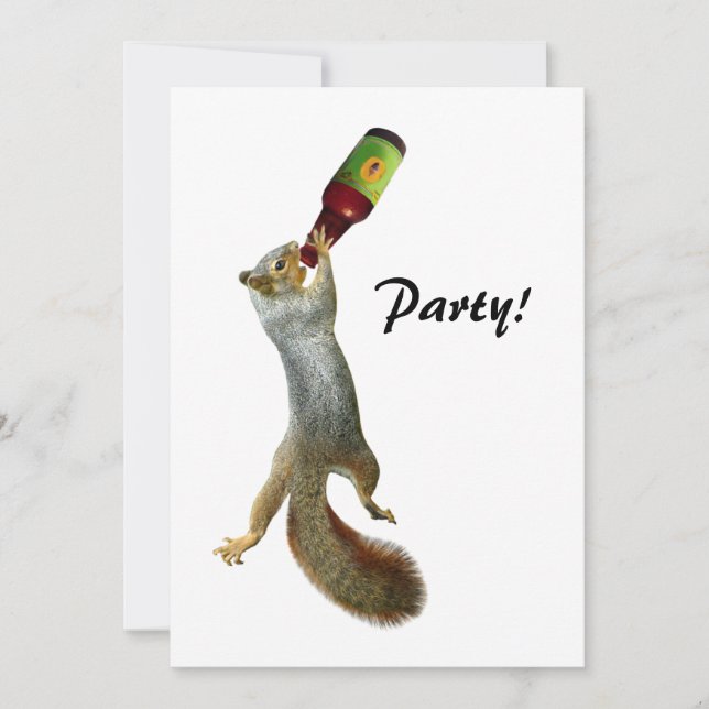 Squirrel Party Invitation (Front)