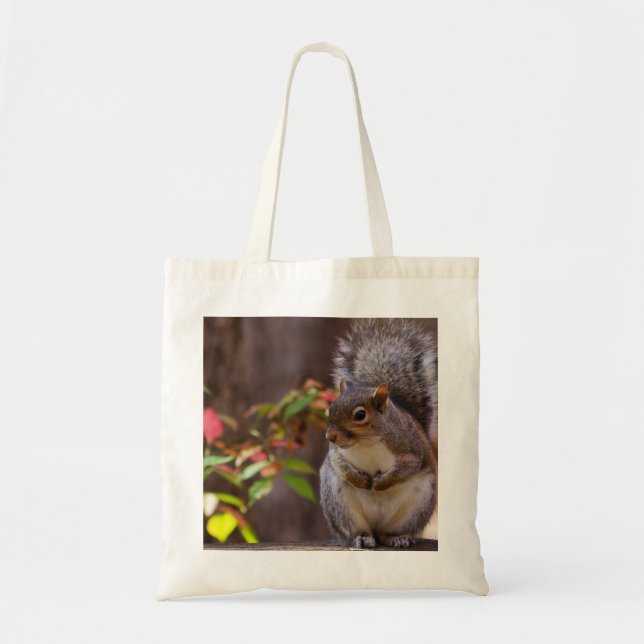 Squirrel Patiently Begs Tote Bag (Front)