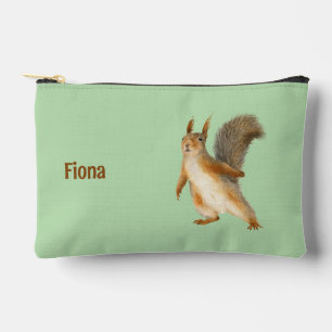 Squirrel Personalised Accessory Pouch