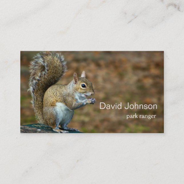 Squirrel Photo Business Card (Front)