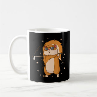 Squirrel Playing Golf Tree Rodent Coffee Mug