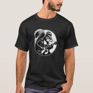 Squirrel playing guitar, squirrel guitar T-Shirt