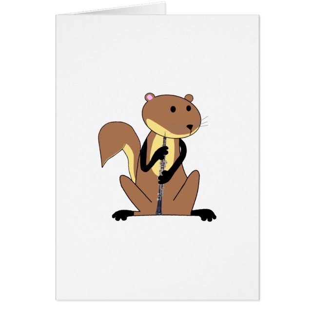 Squirrel Playing the Oboe (Front)
