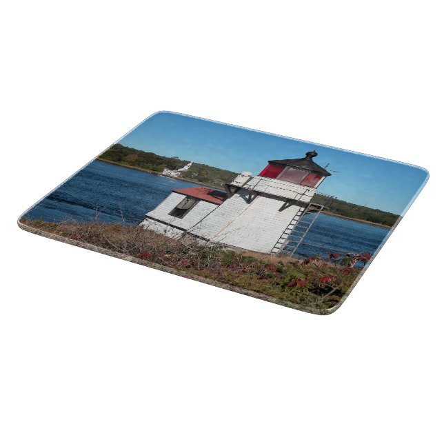 Squirrel Point Lighthouse Maine Cutting Board (Corner)