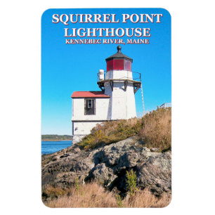 Squirrel Point Lighthouse, Maine Flexi Magnet