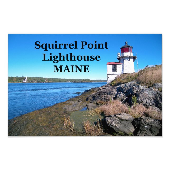 Squirrel Point Lighthouse, Maine Photo Print (Front)