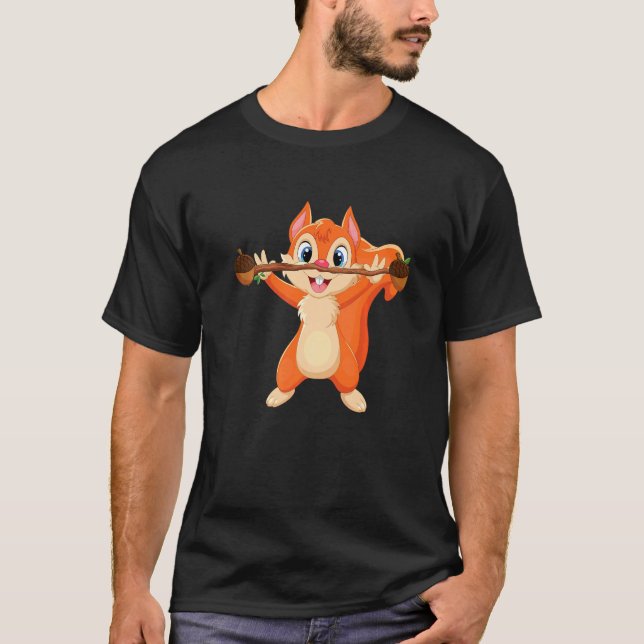 Squirrel Power  Forest Animal Love Best Friend Squ T-Shirt (Front)