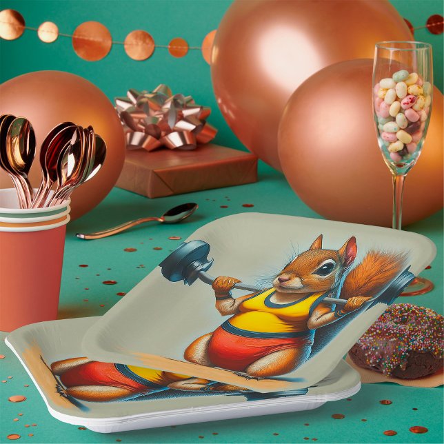 Squirrel Power Paper Plate (Creator Uploaded)