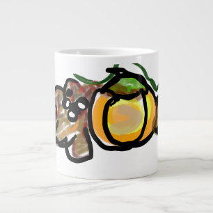Squirrel pumpkins large coffee mug