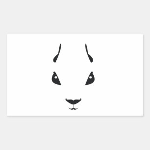 squirrel rectangular sticker