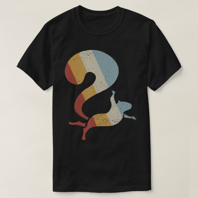 Squirrel Retro Style Vintage  T-Shirt (Design Front)