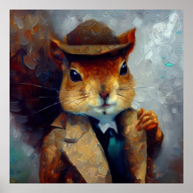 Squirrel Sherlock Holmes Poster (Front)