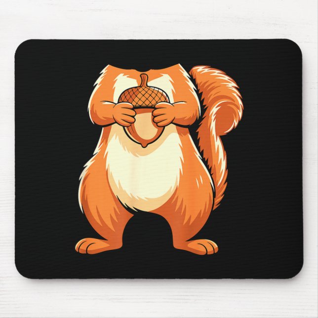 Squirrel Shirt Adult Men Women Kids Body Squirrel  Mouse Pad (Front)