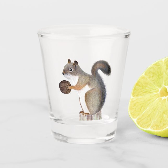 Squirrel Shot Glass (Front)