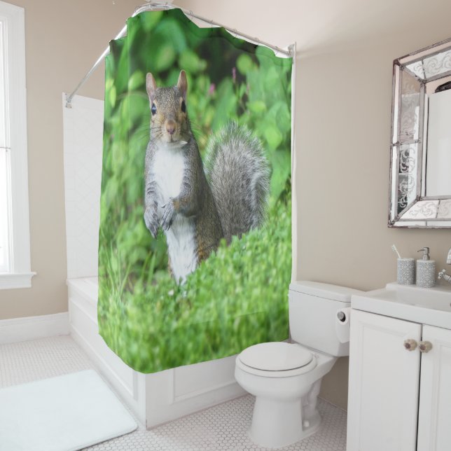 Squirrel Shower Curtain (In Situ)
