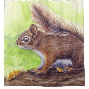 Squirrel Shower Curtain