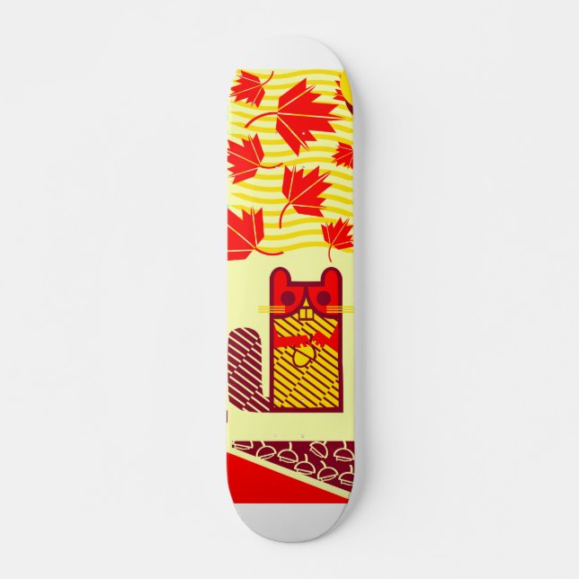 Squirrel skateboard deck (Front)
