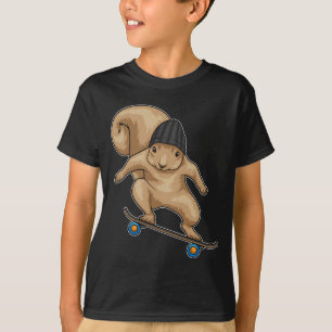 Squirrel Skater Skateboard Sports T-Shirt